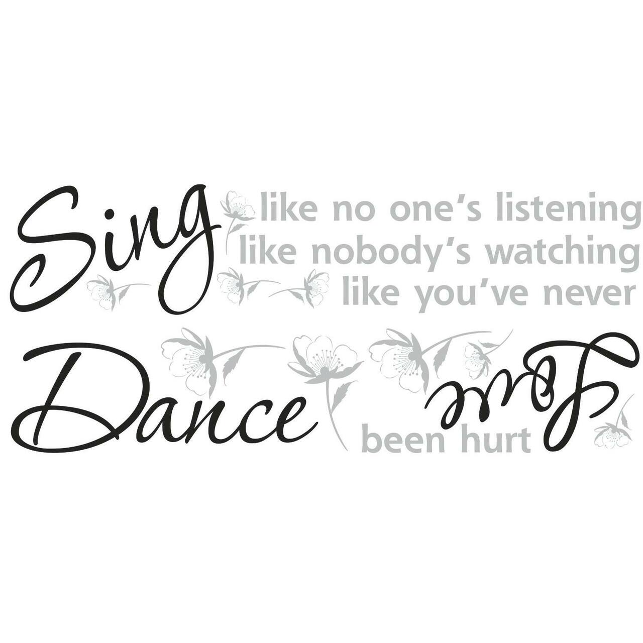RoomMates Dance, Sing, Love Peel & Stick Wall Decals